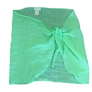 MONDAY Linen Gauze Sarong Wrap Cover Up Skirt Beach Travel Vacation Resortwear